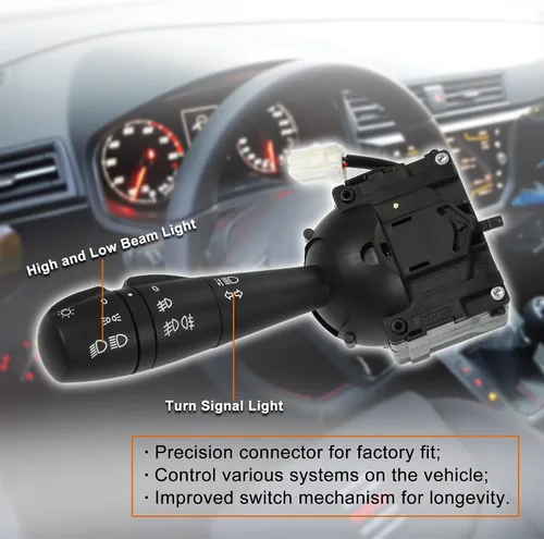 Vista 3 de X AUTOHAUX 8201167981 Interruptor de luz de señal de giro Columna Conjunto de interruptor multifunción para Renault Clio IV Hatchback 2012-2016