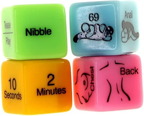 Vista 3 de Little Genie Producciones LIG72592: 4 dados sexuales