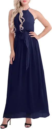 Vista 3 de iiniim - Vestido largo de gasa para mujer