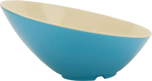 Vista 43 de G.E.T. B-792-W - Cuenco en ángulo para servir en cascada para ensaladas, arroz y postre, 24 onzas / 9.25 pulgadas, color blanco