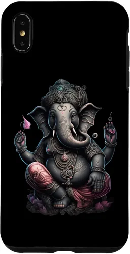 Vista 11 de iPhone 16 Dios hindú Ganesha Lotus Pose Yoga y Meditación Caso