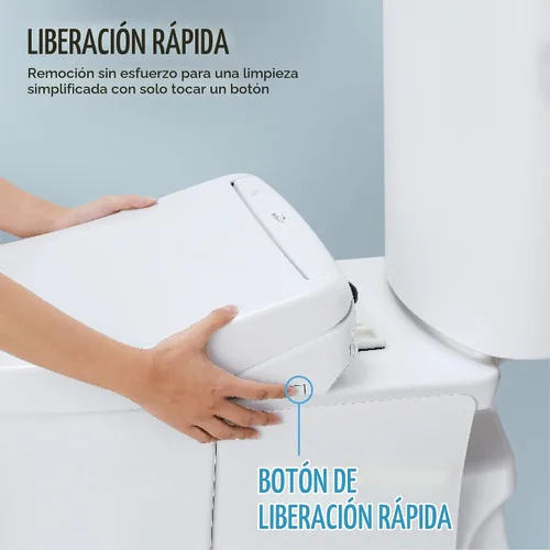 Vista 13 de TOTO® WASHLET® KC2 Asiento electrónico para bidé con asiento calefactado y tapa de cierre suave, redondo, blanco algodón - SW3023#01