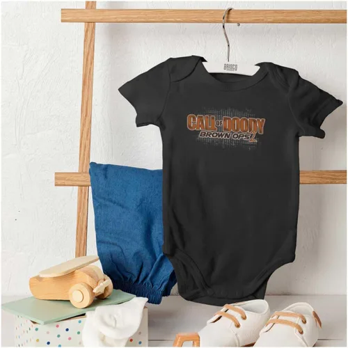 Vista 4 de Brisco Brands Call of doody Brown Ops 2 Joke Baby Romper Niños o Niñas