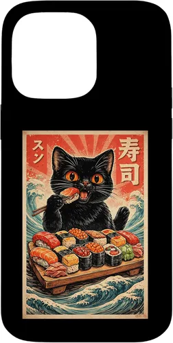 Vista 21 de Cute Kawaii Sushi Cat Funny Japanese Cat Eating Sushi Case for iPhone XR