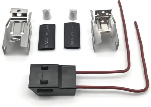 Vista 2 de Paquete de 2 receptáculos de quemador de gama ERR117 para estufa Whirlpool Kenmore Cocina Estufa Elemento Enchufe Bloque de receptáculo Bloque