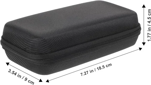 Vista 6 de EXCEART Caja de almacenamiento de micrófono, portátil, impermeable, funda rígida de Eva a prueba de golpes, funda protectora de transporte
