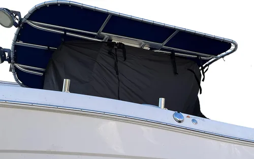 Vista 9 de EliteShield Cubierta Resistente para Barco con T-Top, Se Adapta a Barco de Consola Central de 18 pies a 20 pies de Largo con T-Top Hard-Top