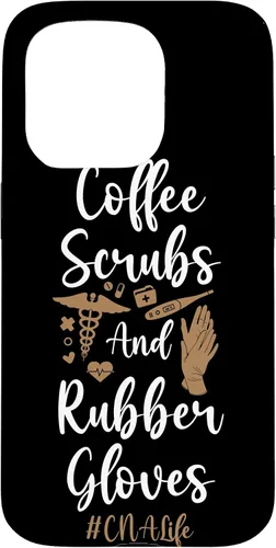 Vista 14 de iPhone 16 CNA Nurse Certified Nursing Assistant Coffee Coffee Scrubs & Case