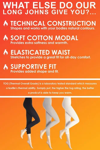 Vista 5 de HEAT HOLDERS - Ropa interior térmica cálida para mujer, pantalones largos