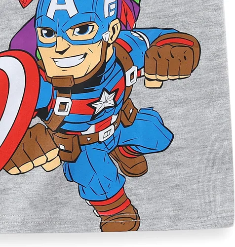 Vista 5 de Marvel Conjunto de camiseta y pantalón corto de manga corta para niños pequeños de los Vengadores