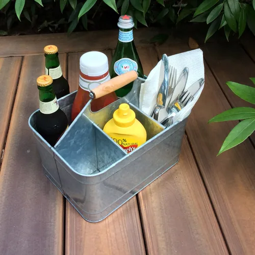 Vista 2 de Artland Masonware Carry-All - Vajilla de metal galvanizado