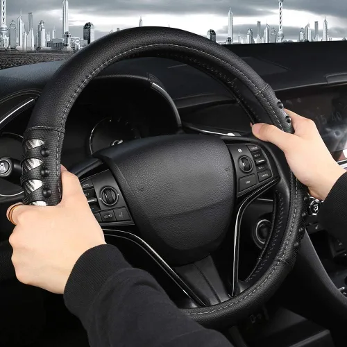 Vista 4 de West Llama - Funda para volante de automóvil, 15 pulgadas
