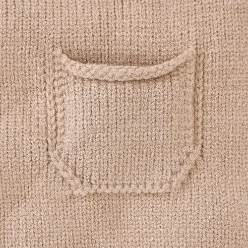 Vista 6 de Mameluco de punto para bebé, recién nacido, sin mangas, conjunto de suéter para niños y niñas con gorro cálido