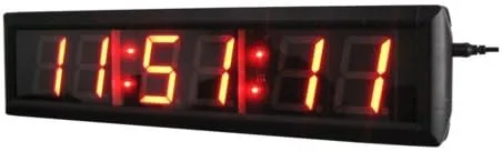 Vista 2 de Reloj digital montado en la pared con temporizador de cuenta regresiva LED de 2,3 pulgadas por control remoto IR