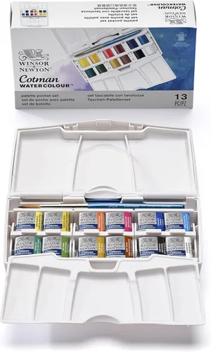 Vista 18 de Windsor & Newton - Cotman - Juego de acuarelas con 6 tubos de 0.3 onzas líquidas