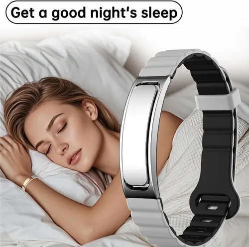 Vista 2 de Pulsera inteligente de fitness, pulsera de salud, monitor de frecuencia cardíaca, contador de pasos, calorías, podómetro, cámara remota, rastreador