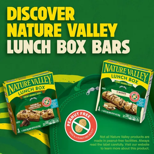 Vista 7 de Nature Valley Barras de granola masticables sin maní, S'mores, hechas en una instalación sin maní, 5 barras, 4.6 onzas