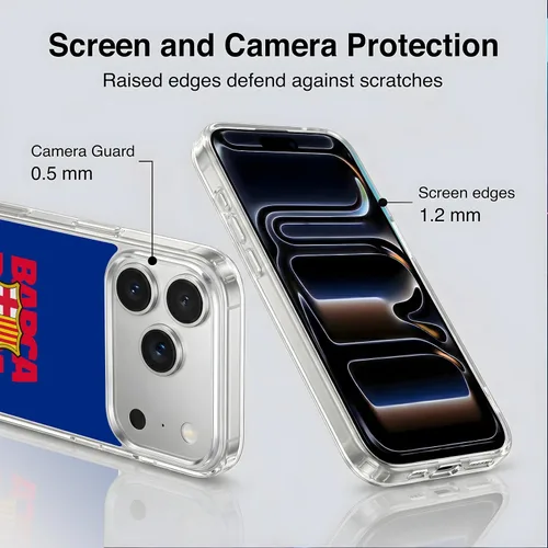 Vista 48 de Head Case Designs Funda de gel suave con licencia oficial del FC Barcelona Barca Crest Graphics [protección de grado militar] compatible con Apple