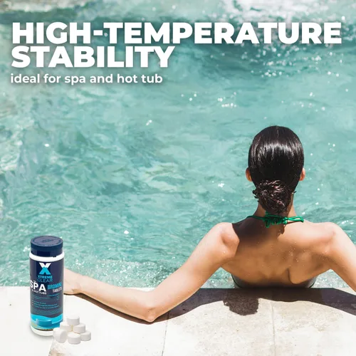 Vista 3 de Xtremeclear - Tabletas de bromo para spa y bañera de hidromasaje, botella de 1.5 libras, tabletas de 1 pulgada, desinfección de bajo olor, restaura