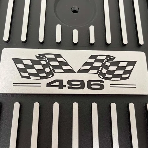 Vista 7 de 496 Cubiertas de válvula negras con aletas para Chevy Big Block y kit de filtro de aire de 13 pulgadas