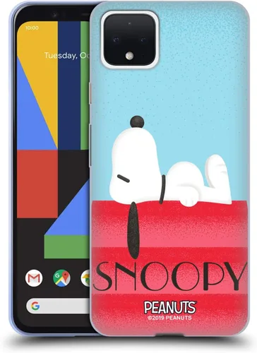 Vista 281 de Head Case Designs Snoopy Deco Dreams - Funda de gel con licencia oficial de Peanuts Blue Pattern [protección de grado militar] compatible con Google
