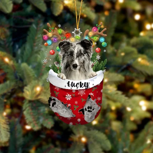 Vista 80 de Adorno de Navidad personalizado para perro Airedale Terrier en bolsillo de nieve, adorno para árbol de Navidad, idea de regalo para amantes