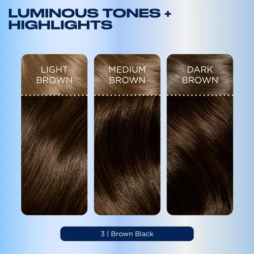 Vista 7 de Clairol Nice'n Easy Tinte Permanente para el Cabello, 3 Castaño Negro Color de Cabello, Paquete de 3 3 marrón negro