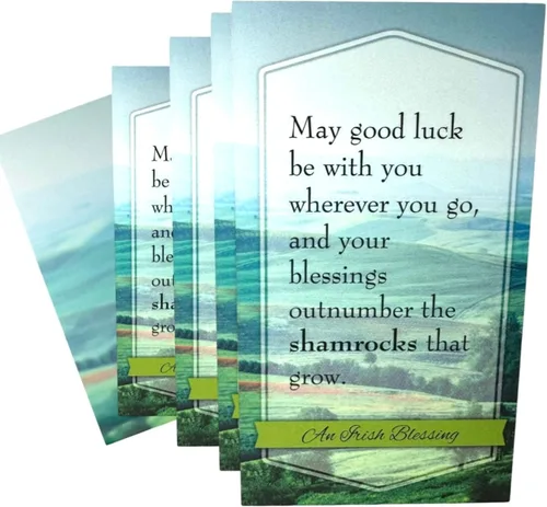 Vista 3 de Westmon Works Irish Blessing Holy Card Set a granel con oración de Irlanda, paquete de 25 Printed On Sturdy Cardstock Perfect For Sharing At