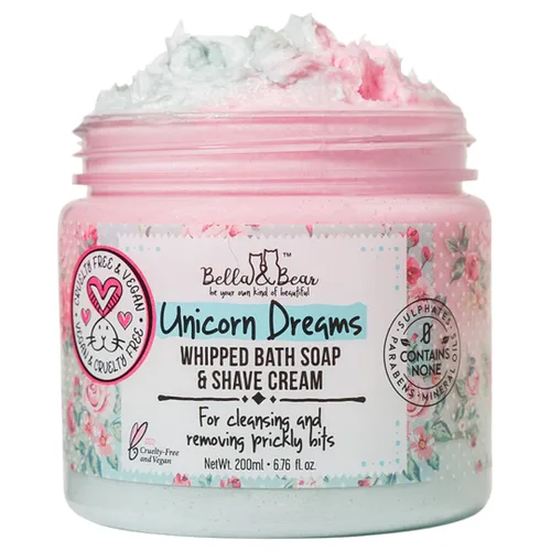 Vista 2 de Bella and Bear Goddess Boby Scrub & Unicorn Dreams - Jabón de baño batido y crema de afeitar