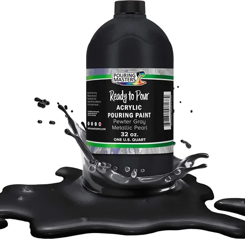 Vista 59 de Pouring Masters - Pintura acrílica premezclada de 8 onzas líquidas listas para verter, oro de 24 quilates, suministros de arte fluido para lienzo