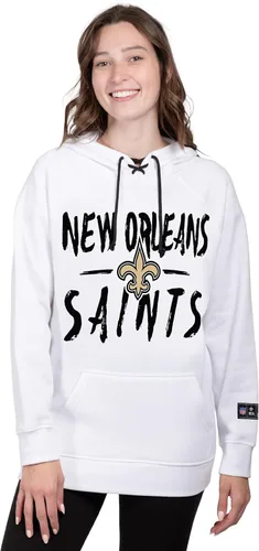 Vista 34 de Ultra Game Sudadera con capucha oficial de la NFL con cuello de lazo súper suave para mujer