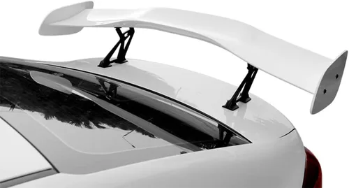 Vista 6 de Alerón de maletero ajustable pintado blanco brillante de ajuste universal con kit de accesorios, alerón de maletero ajustable tipo 1 pintado negro