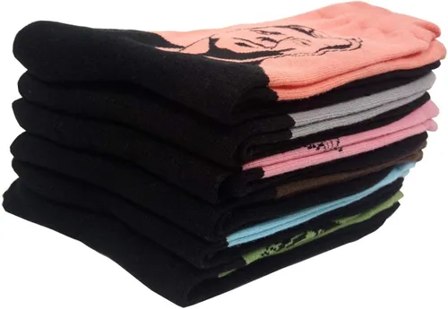 Vista 5 de HSELL Divertidos calcetines de vestir para hombre con diseños divertidos de algodón, Presidentes 6 Pares