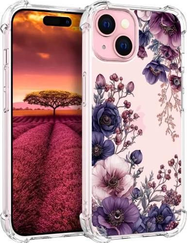 Vista 69 de Funda compatible con iPhone 15, bonita funda transparente para mujer, funda de silicona transparente para teléfono, color negro, tigre poderoso
