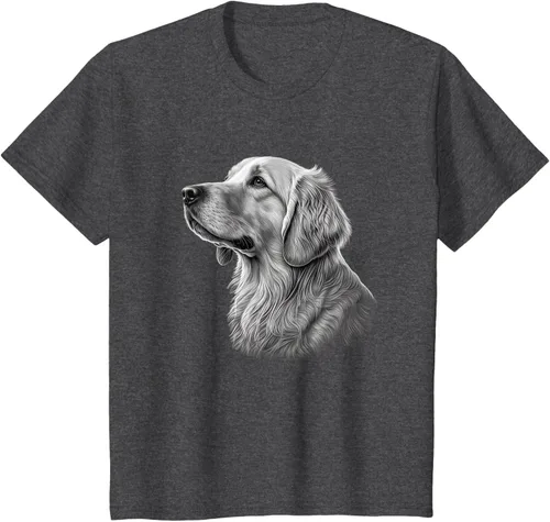 Vista 29 de Camiseta divertida Golden Retriever, Negro