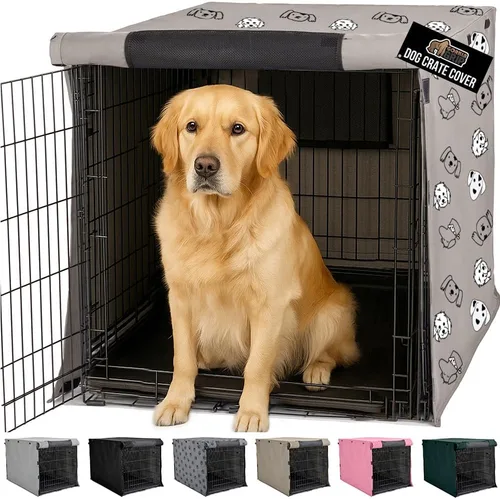 Vista 46 de GORILLA GRIP - Fundas para jaula de perro, cubierta de alambre para perrera Compatible con jaulas para perros de Amazon Basics, cubierta