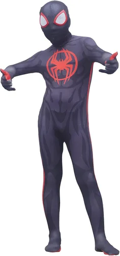 Vista 3 de Disfraz de superhéroe para niños, disfraz de Halloween con máscara de gafas