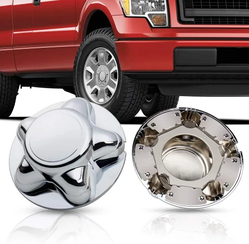 Vista 4 de Tapa central de 7 pulgadas con rueda de acero de 5 lengüetas cromada para Ford 1997-2003 F150 F-150 97-02 Expedition