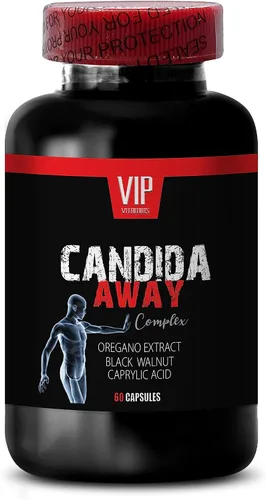 Vista 2 de Apoyo digestivo de aloe vera para mujeres, complejo Candida Away, suplemento digestivo de aloe vera, apoyo digestivo de ajenjo, apoyo digestivo