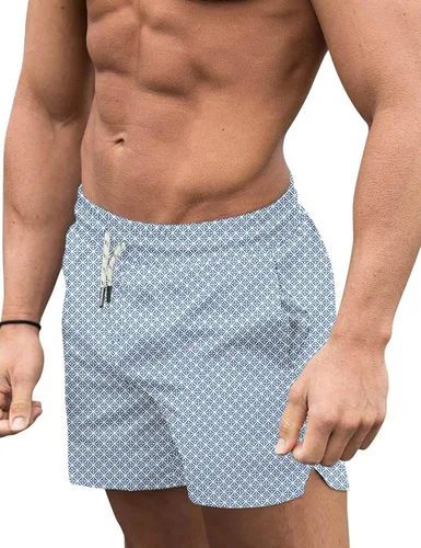 Vista 28 de COOFANDY Men's Swim Trunks Quick Dry Board Shorts Swimwear Bathing Suit Un negro