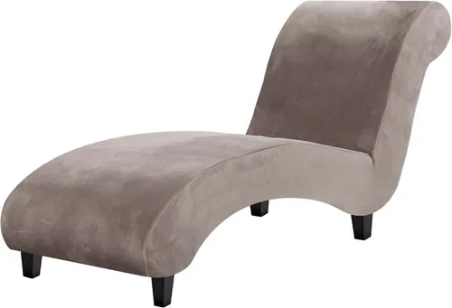 Vista 8 de H.VERSAILTEX Funda para Chaise Lounge de Interior de Terciopelo Funda Deslizable para Chaise de Alta Elasticidad Funda para Silla Lounge Funda