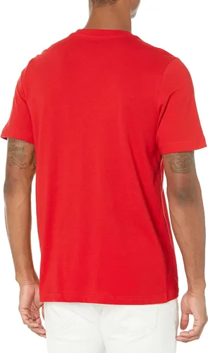 Vista 2 de adidas Camiseta Essentials con logotipo grande para hombre Negro-blanco