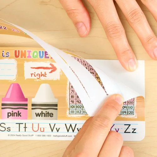 Vista 7 de Really Good Stuff - Ayudas de escritorio de crayones para contar Deluxe Slide-to-Learn - Juego de 24