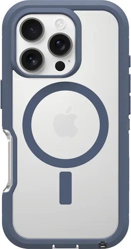 Vista 29 de OtterBox Funda transparente para iPhone 16 Defender Series XT - Azul claro