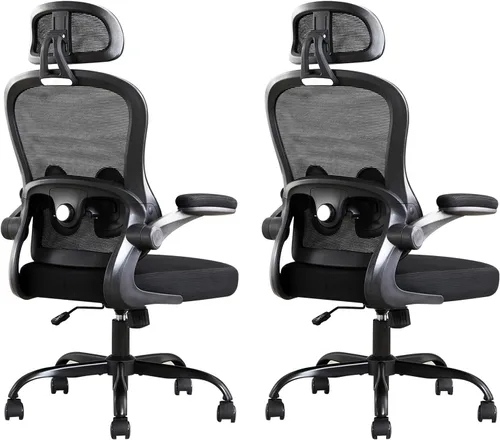 Vista 20 de Ergonomic Office Chair,Ultra Thick Spring Cushion Desk Chair,Black