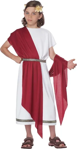 Vista 5 de Disfraz griego Toga para niños, Blanco