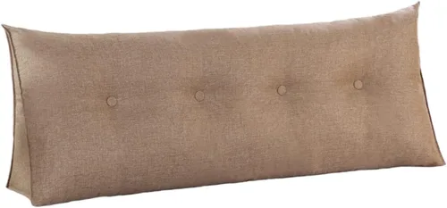 Vista 8 de Almohada de cuña para dormir, cojín grande con funda de almohada extraíble, cojín triangular para soporte de espalda para cama o sofá tamaño King