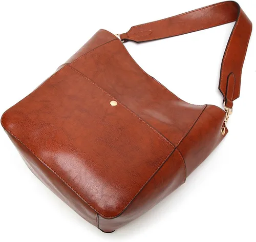 Vista 2 de Molodo Bolso de mano para mujer, de piel sintética, bolso de mano y bolsos de mano, bolso de mano mediano, bolso hobo de diseñador para el trabajo