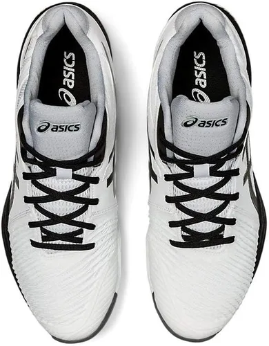 Vista 5 de ASICS Netburner Ballistic FlyteFoam Mid Top Tenis de voleibol para hombre blanco (White/gunmetal)