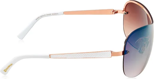 Vista 3 de Southpole Women's 444sp Vintage 90s Metal Shield Rectangular Sunglasses (139mm) -Uv400 Protection, Trendy Gift